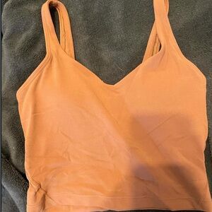 Brown lululemon align tank
